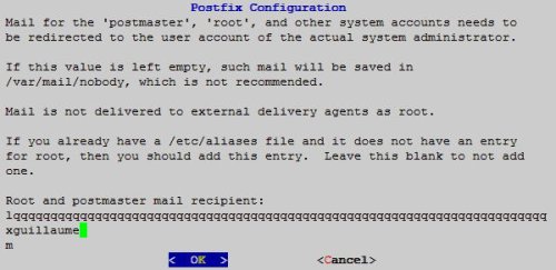 Postfix Configuration - Postmaster account